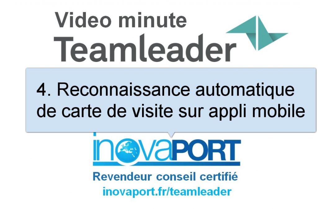 Reconnaissance automatique de carte de visite depuis l’application mobile