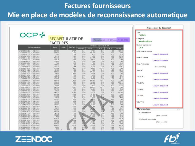 Zeendoc pour la gestion des pharmacies - Reconnaissance automatique de factures founisseurs